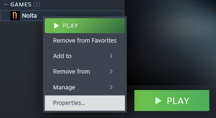 Steam accessing properties